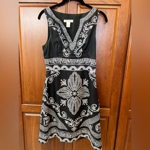 White House Black Market B&W dress